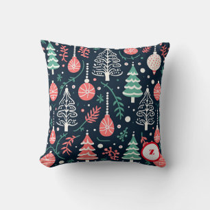 Preppy jul Monogrammed Pillow Kudde