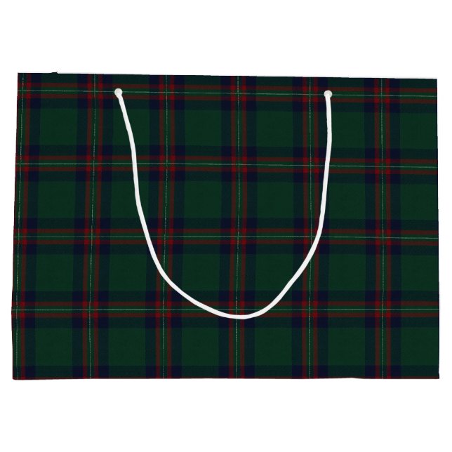 Preppy jul mörkgrön rutmönster (Baksidan)