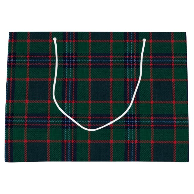 Preppy jul mörkgrön rutmönster II (Framsidan)