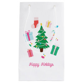 Preppy Julgran Gift Candy Stocking