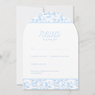 Preppy Jungle Chinoiserie Toile Inbjudningar