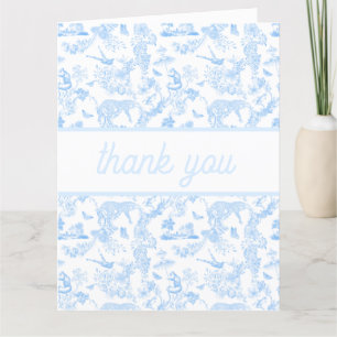 Preppy Jungle Chinoiserie Toile Tack Kort