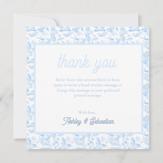 Preppy Jungle Chinoiserie Toile Tack Kort