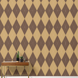 Preppy Klassisk Argyle Chokladbrun & Khaki