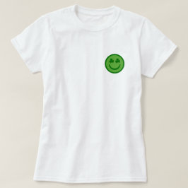 Preppy Klöver Glad Ansikte T Shirt