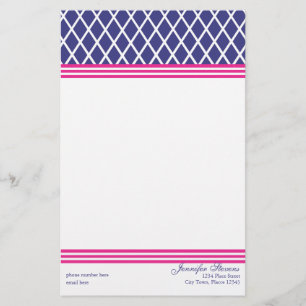 Preppy Lattice Brevpapper