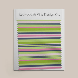 Preppy Lime Green, Rosa and Navy Rand Tyg