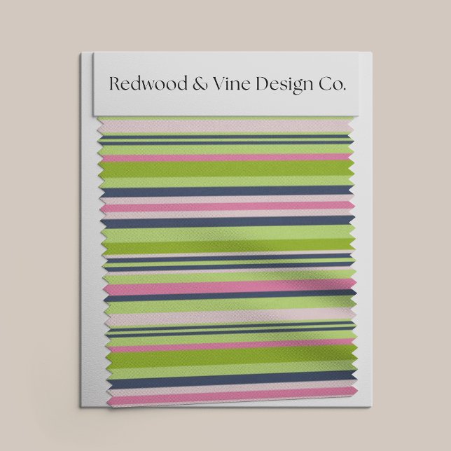 Preppy Lime Green, Rosa and Navy Rand Tyg (Skapare uppladdad)