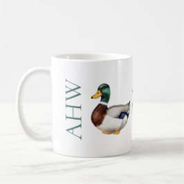 Preppy Mallard Anka Monogram Kaffemugg