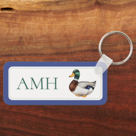 Preppy Mallard Anka Monogram Nyckelring