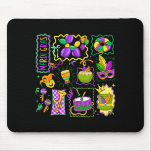 Preppy Mardi Gras narrhatt mask King Cake-karnival Musmatta