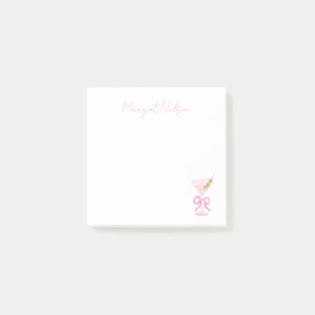 Preppy Martini Post-it-lappar Post-it Block (Framsida)