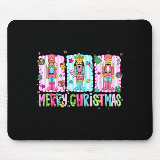 Preppy Merry Christmas Cute Nk Nutcracker Girl Wom Musmatta (Framsidan)