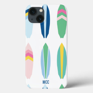 Preppy Multi Mönster Surfboard-Personlig