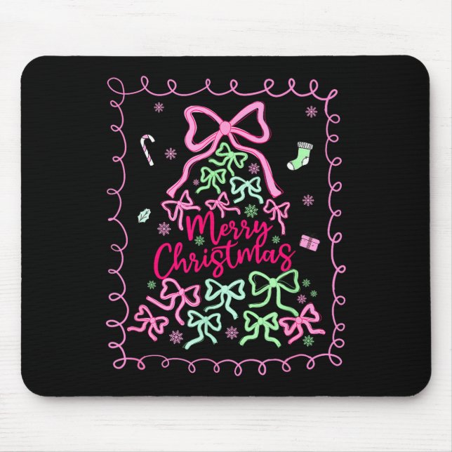 Preppy Nk Coquette Bow Christmas Tree Girly Xmas H Musmatta (Framsidan)