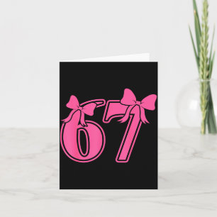 Preppy Nk Coquette Slinga Spets 67 Six Seven Meme Kort