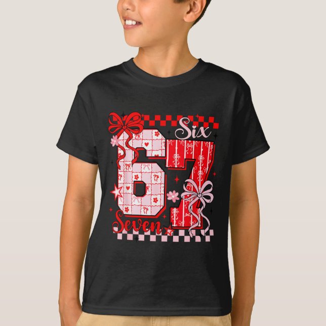 Preppy Nk Valentine 67 Six Seven Meme Valentines D T Shirt (Framsida)