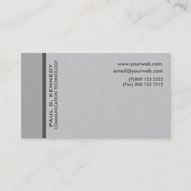 Preppy nog subtil neutral färgMinimalist Visitkort (Framsida)