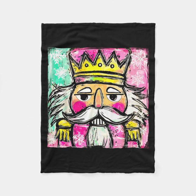 Preppy Nutcracker Christmas Girly Xmas Costume Kid Fleecefilt (Framsidan)