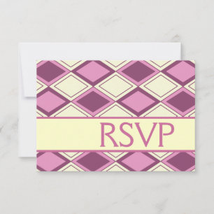 Preppy Pastel Rosa Argyle Modern Birthday OSA