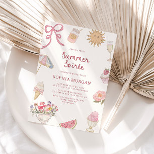 Preppy Pastel Summer Soiree Inbjudningar