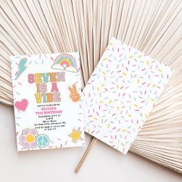 Preppy Patch 7:E Birthday Inbjudningar