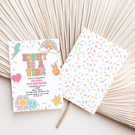 Preppy Patch 8TH Birthday Inbjudningar