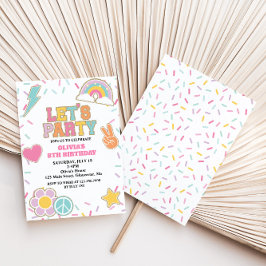 Preppy Patch Födelsedag Inbjudningar