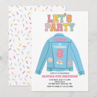 Preppy Patch jean jacka 8:e födelsedagen