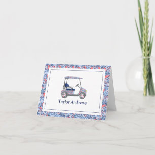 Preppy Patriotic Crabs Handflatan Beach Golf Cart Tack Kort