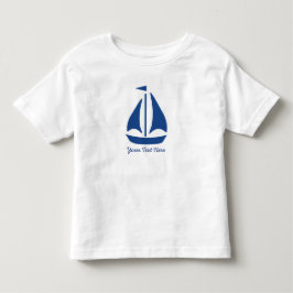 Preppy personlig för nautisk blåttsegelbåt t-shirt