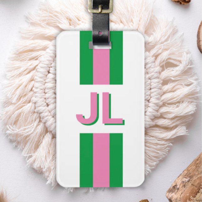 Preppy Personlig Initial Bagagebricka (Skapare uppladdad)