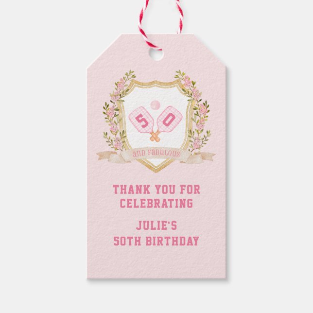 Preppy Pickle Boll | Anpassningsbar födelsedag Presentetikett (Framsidan)