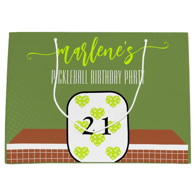 Preppy Pickleball-paddelfoto Dink-födelsedagsfest (Framsidan)
