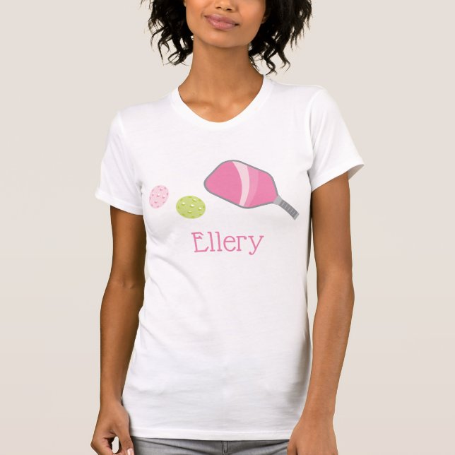 Preppy Pickleball Personlig T-Shirt (Framsida)