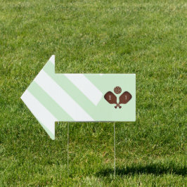 Preppy Pickleball Stripes Wedding