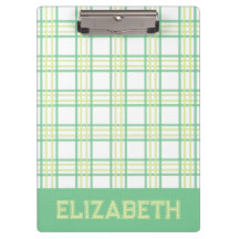 Preppy Plaid Green Lime Varsity Font School