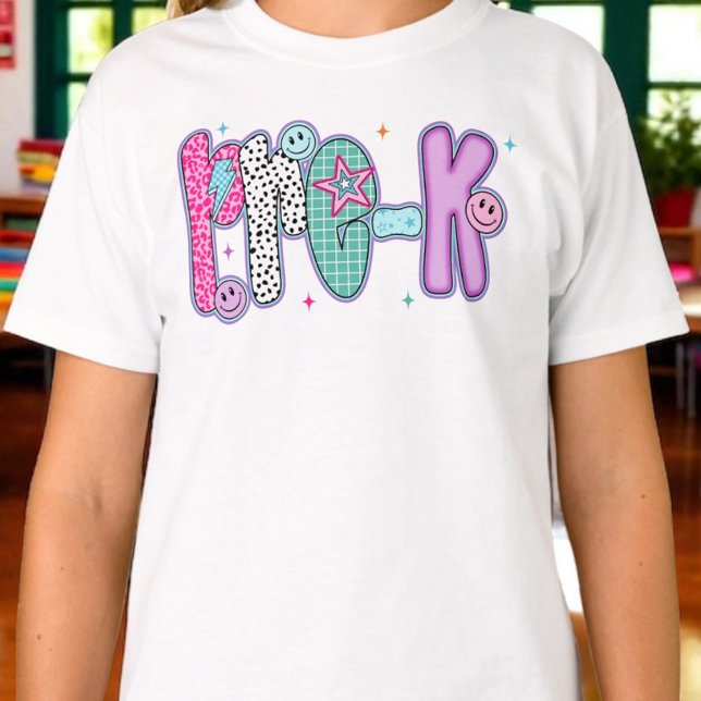 Preppy Pre K First Day of  School Coquette T Shirt (Skapare uppladdad)
