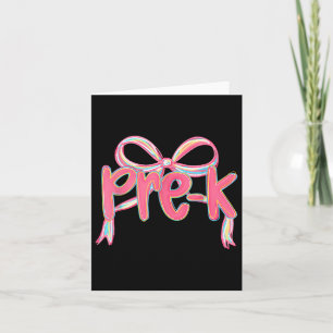 Preppy Preschool Coquette Bow Back to school Teach Kort