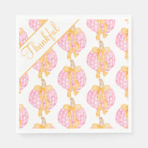 Preppy Pumpkin Bows Thanksgiving Firande Party