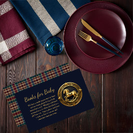 Preppy Rocking Horse Blue Bokar för Baby Tilläggskort