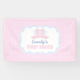 Preppy Rodeo First Birthday Cowgirl Boots