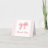 Preppy Rosa Båge Gingham Coquette Födelsedag