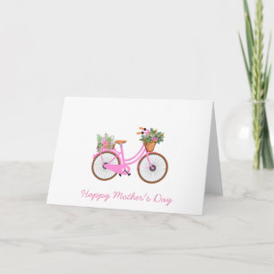 Preppy Rosa Bicycle Kort