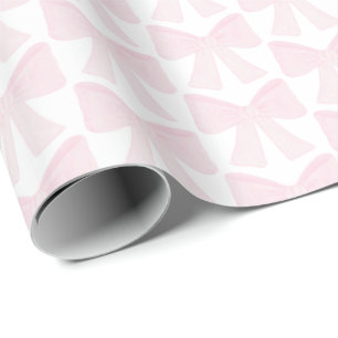Preppy Rosa Bow GrandMillennium First Birthday Presentpapper