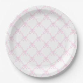 Preppy Rosa Bows Trellis First Birthday Ribbonerie