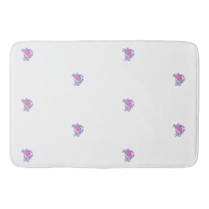 Preppy Rosa Crab Badrumsmatta