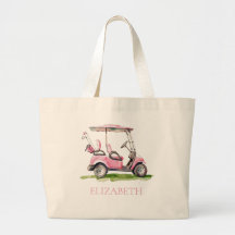 Preppy Rosa Golf Cart Personlig