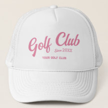 Preppy Rosa Golf Klubb Anpassningsbar Vapensköld W