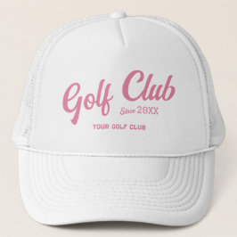 Preppy Rosa Golf Klubb Anpassningsbar Vapensköld W Keps